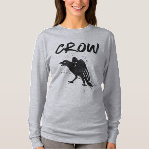 Camiseta Vintage Letterpress Crow