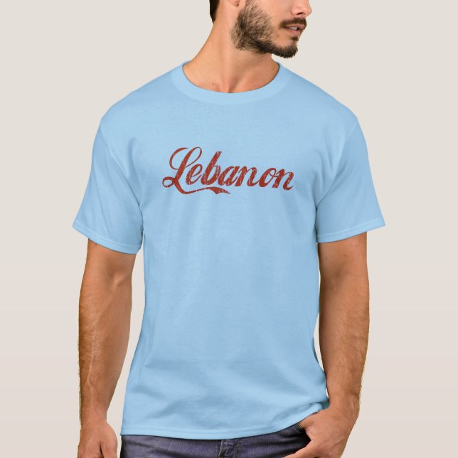 Camiseta Vintage Líbano (Frente)