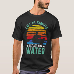 Camiseta Vintage Life É Simples Basta Adicionar Mais Água  