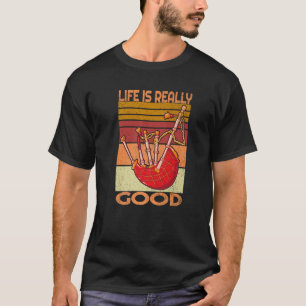 Camiseta Vintage Life É Uma Boa Bagagem