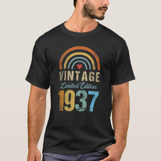 Camiseta Vintage Limited Edition 1937 Rainbow 85º aniversár