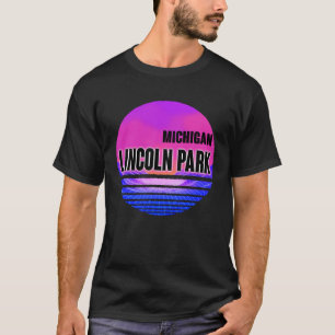 Camiseta Vintage Lincoln Park Vaporwave Michigan