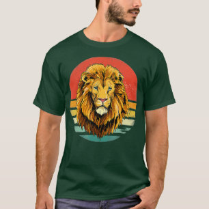 Camiseta Vintage Lion Wild African Animal Face Wildlife Lio
