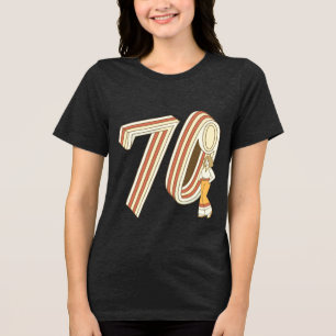 Camiseta Vintage Listrada dos Anos 70 Groovy