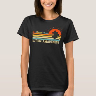 Camiseta Vintage Live Love Aceita Consciência do Autismo
