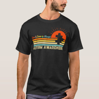 Camiseta Vintage Live Love Aceita Consciência do Autismo