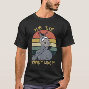 Camiseta Vintage Llama Não Senhor Eu não gosto disso sarcás
