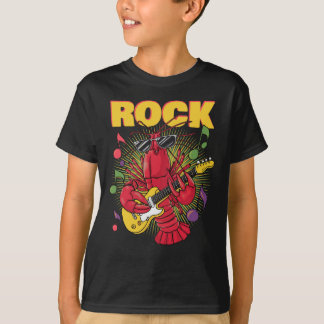 Camiseta Vintage Lobster Rocker sobre Violão