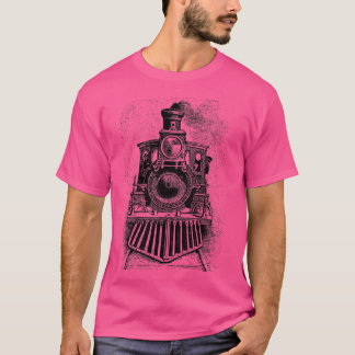 Camiseta Vintage Locomotive Train Front Facultation