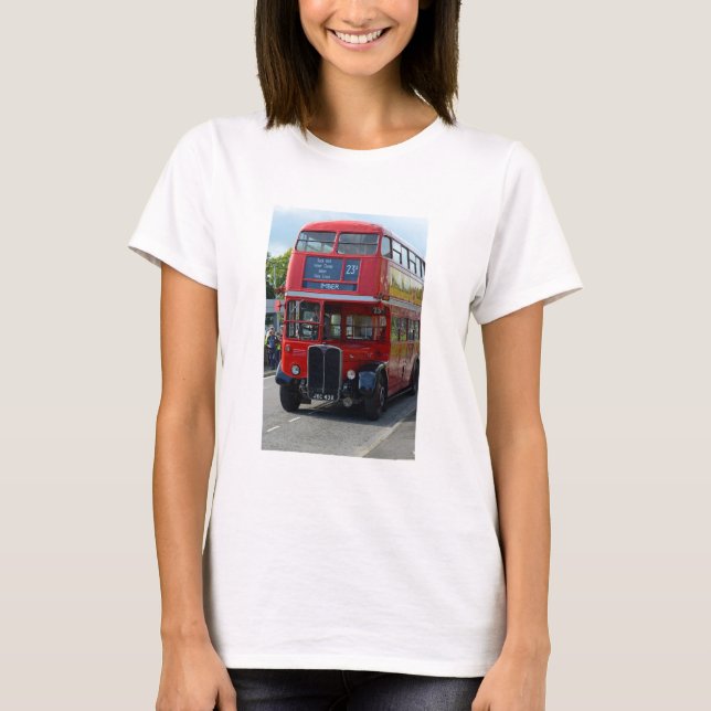 Camiseta Vintage London Bus (Frente)