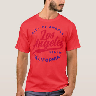 Camiseta Vintage Los Angeles City of Angels California Red