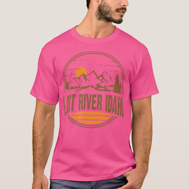 Camiseta Vintage Lost River Idaho Mountain Hiking Souvenir (Frente)