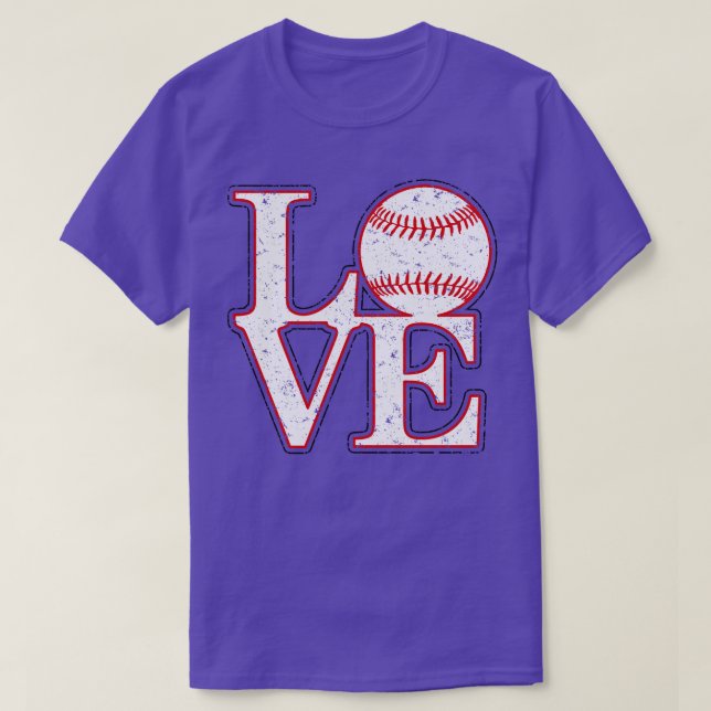 Camiseta Vintage - LOVE BASEBALL (Frente do Design)
