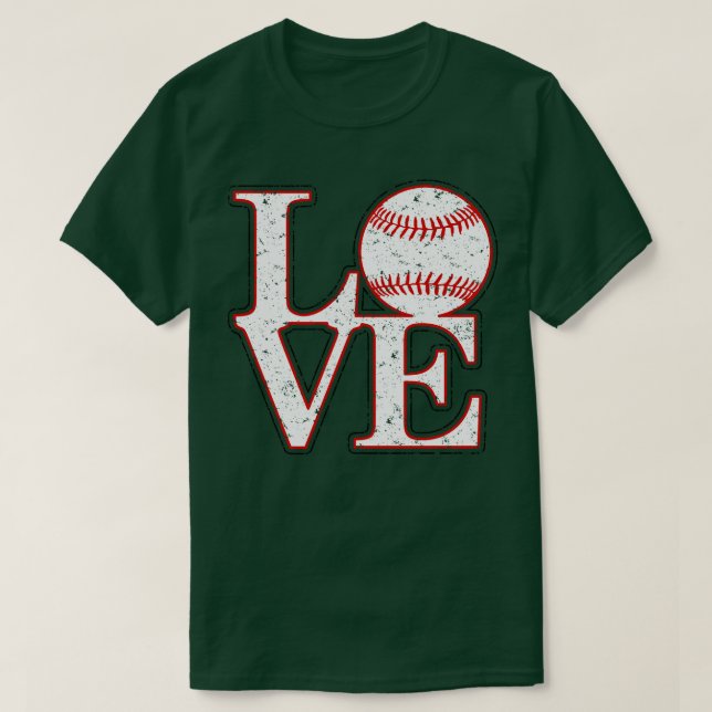 Camiseta Vintage - LOVE BASEBALL (Frente do Design)