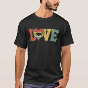 Camiseta Vintage Love Cute Polar Bear Lover Animais Valenti