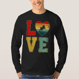 Camiseta Vintage Love Leopard Gecko Retro 70s 80s Heart Far