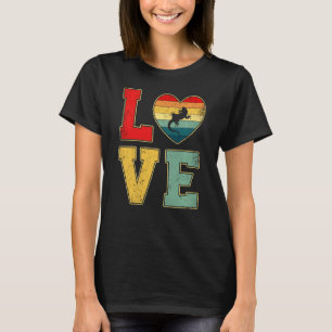 Camiseta Vintage Love Leopard Gecko Retro 70s 80s Heart Far