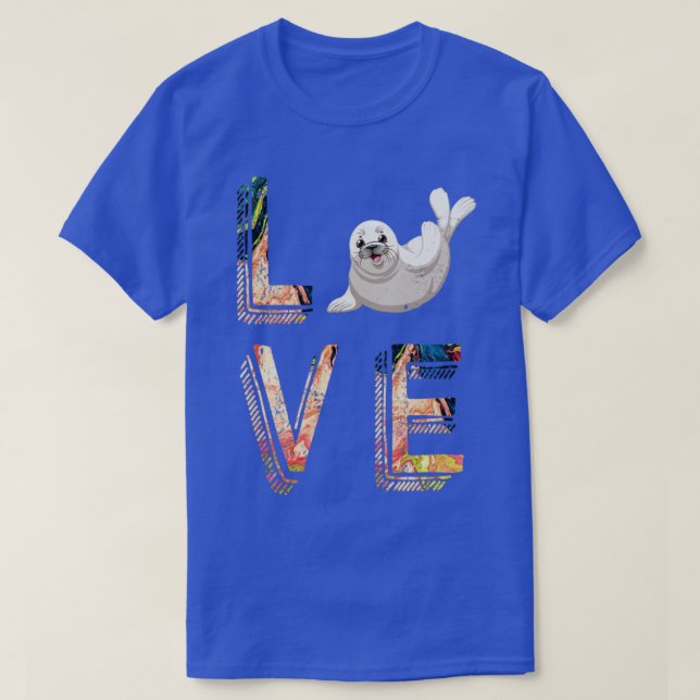 Camiseta Vintage Love Sea Lion (Frente do Design)