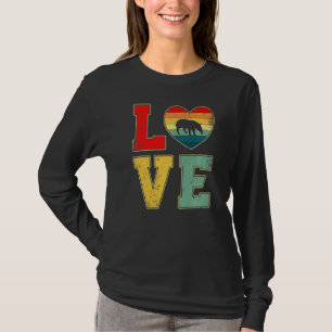 Camiseta Vintage Love Tapir Retro 70s 80s Heart Fazenda Ani