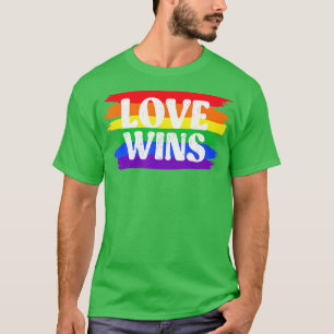 Camiseta Vintage Love Win Rainbow Peace Sign Pride Lésbica