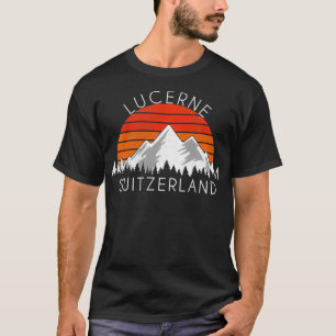 Camiseta Vintage Lucerne Suiça angustiada
