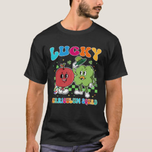 Camiseta Vintage Lucky Curriculum Squad Dia de São Patrício