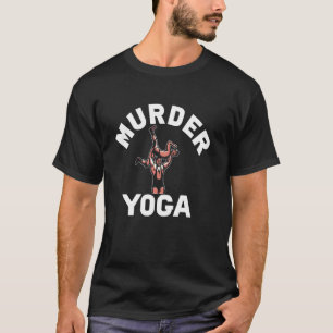 Camiseta Vintage Luta Assassinato Yoga Assobiador Humor