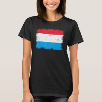 Camiseta Vintage Luxembourg Flag Luxembourg Independence Da