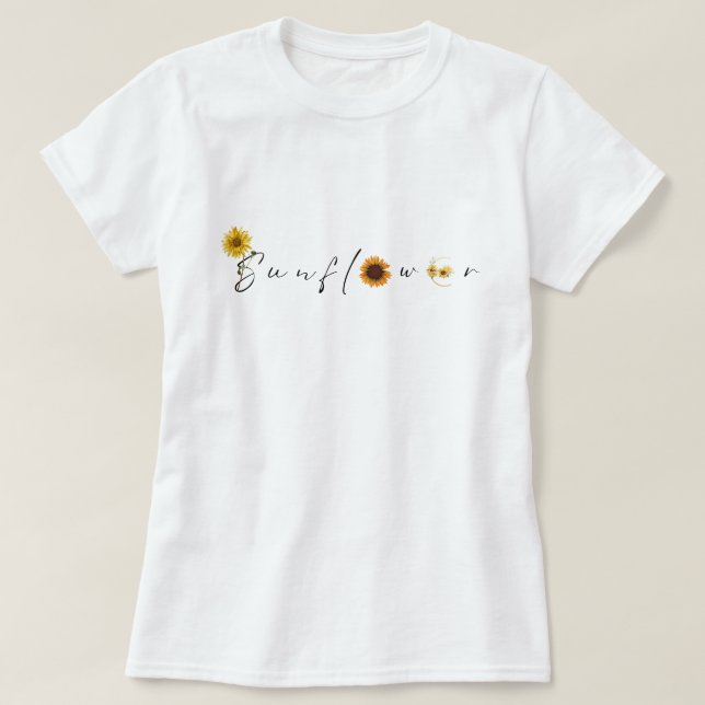 Camiseta Vintage Luxury Amarelo Laranja Sunflower (Frente do Design)