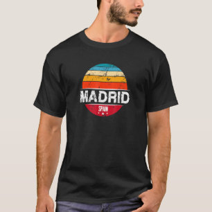 Camiseta Vintage Madrid Espanha Souvenir