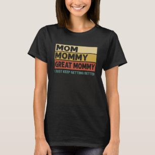Camiseta Vintage Mãe Mamãe Mamães De Excelente Eu Só Contin