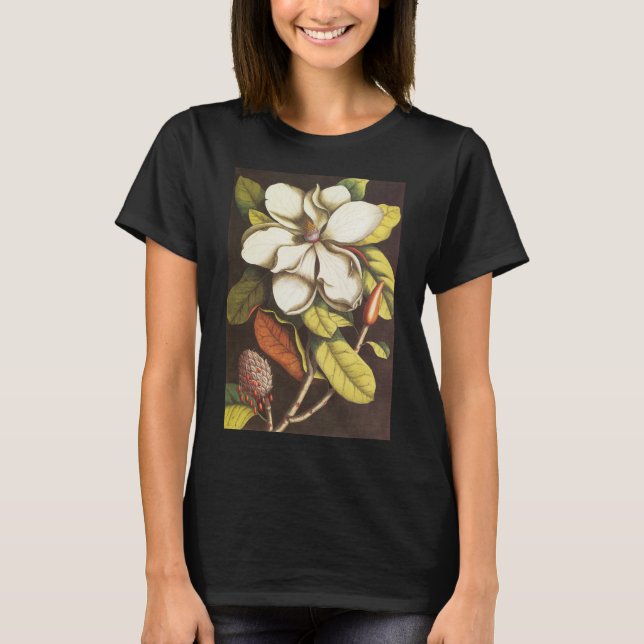 Camiseta Vintage Magnolia Flowers Planta Com Sementes (Frente)