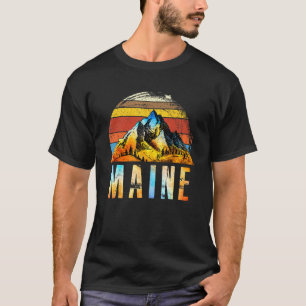 Camiseta Vintage Maine Retro Mounts Distúrbios