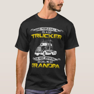 Camiseta Vintage Mais Importante Me Chame Avô, Caminhão Eng