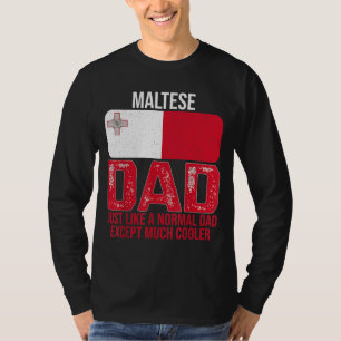 Camiseta Vintage maltês Pai Malta Flag Design para Padre