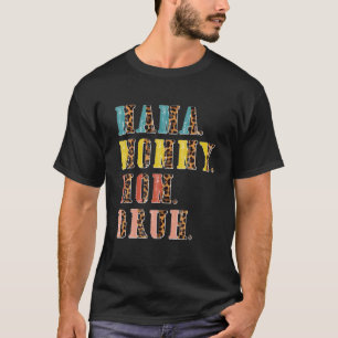 Camiseta Vintage Mama Mamãe Mãe Bruh Leopard Engraçado Mãe