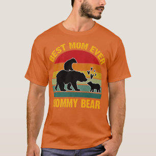 Camiseta Vintage Mamãe Urso Mãe Mãe Dão O Melhor Que Mamãe