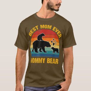 Camiseta Vintage Mamãe Urso Mãe Mãe Dão O Melhor Que Mamãe 