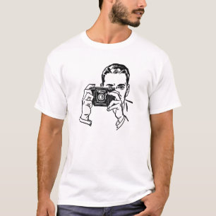 Camiseta Vintage Man with Camera T-Shirt
