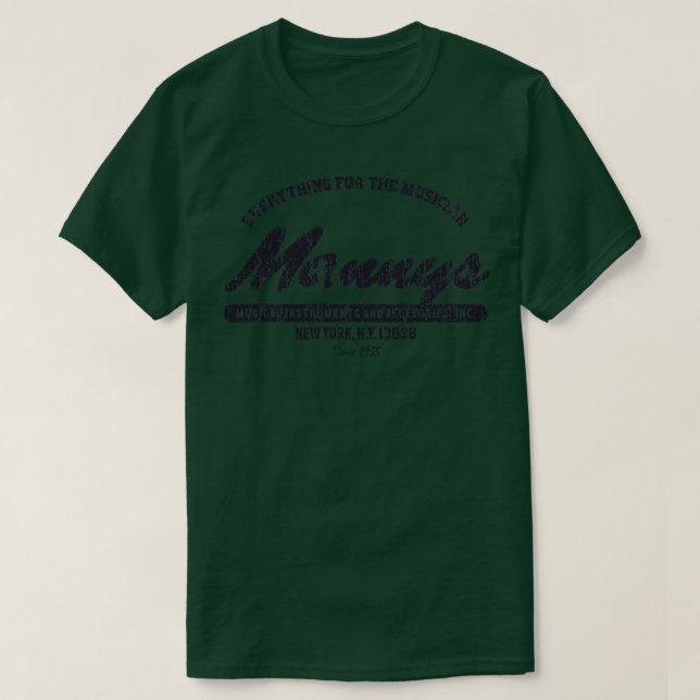 Camiseta Vintage Mannys Music NY (Frente do Design)