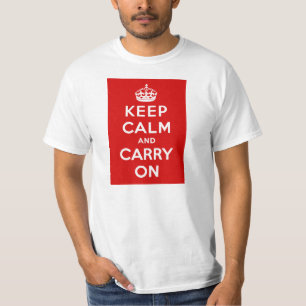 Camiseta Vintage mantenha calma e continue com a propaganda
