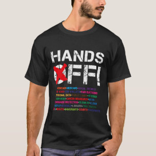 Camiseta Vintage Mãos Protestando Meu Médico De Segurança S