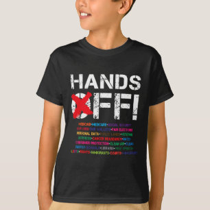 Camiseta Vintage Mãos Protestando Meu Médico De Segurança S