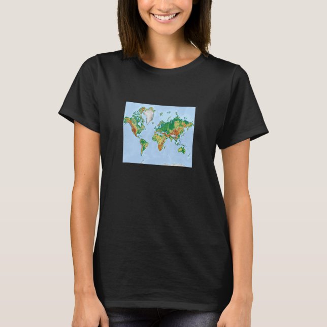 Camiseta Vintage Map World Antigo 2 (Frente)