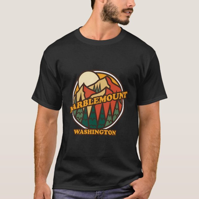 Camiseta Vintage Marblemount Washington Mountain Hiking Sou (Frente)
