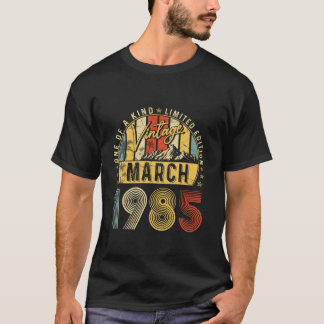 Camiseta Vintage March 1985 aniversário de 40 anos Gift Vin
