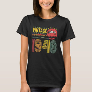 Camiseta Vintage março 1948 74 Anos Aniversário 2
