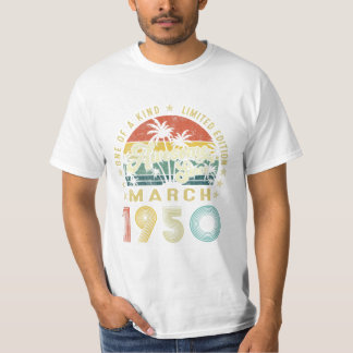 Camiseta Vintage março 1950 Decorat