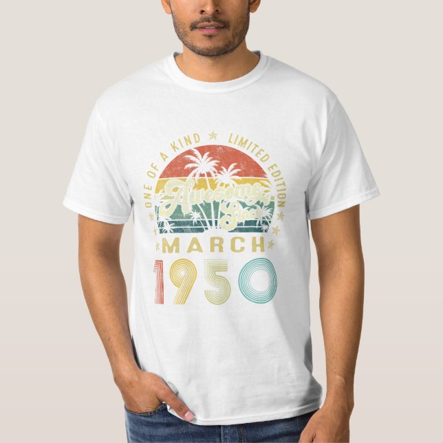 Camiseta Vintage março 1950 Decorat (Frente)