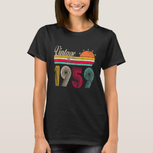 Camiseta Vintage março 1959 63 Anos